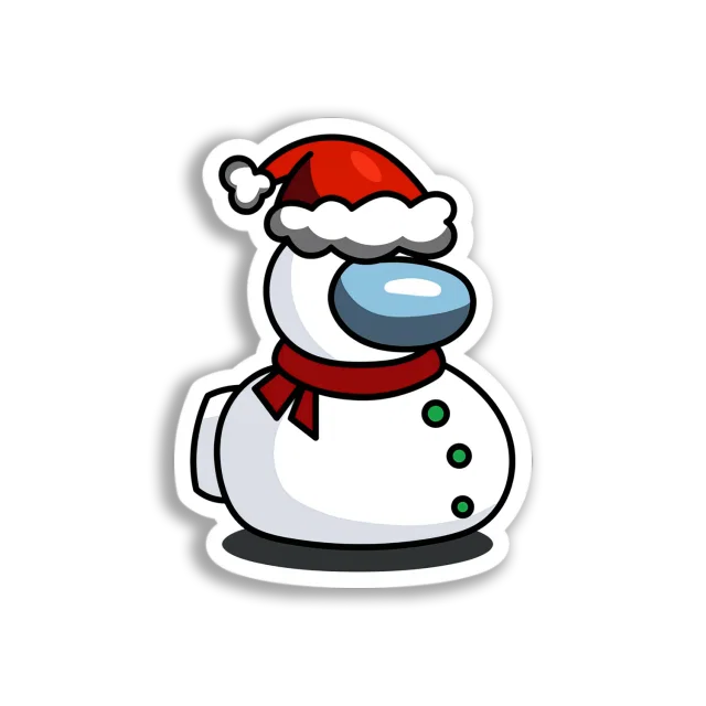 Among Us Snowman Sticker