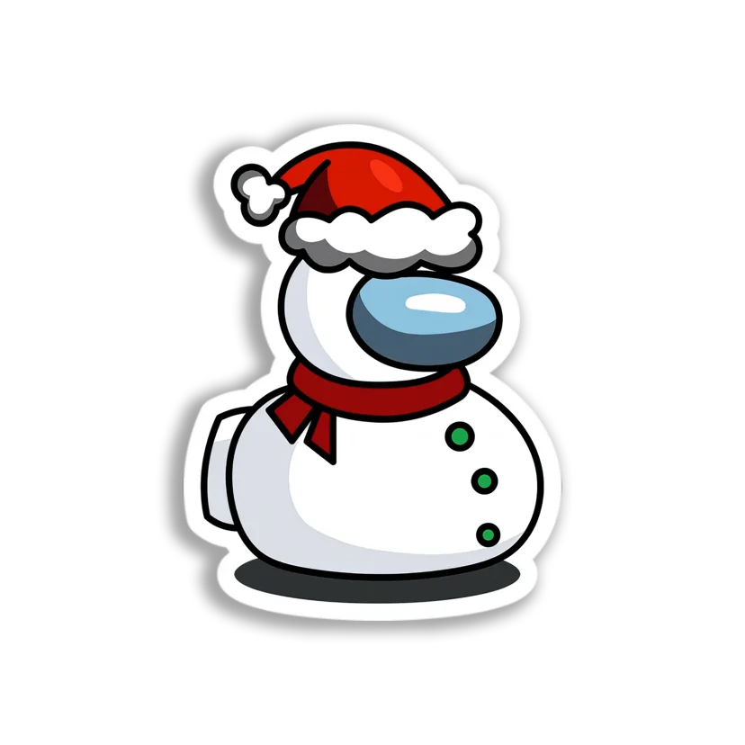 Among Us Snowman Sticker