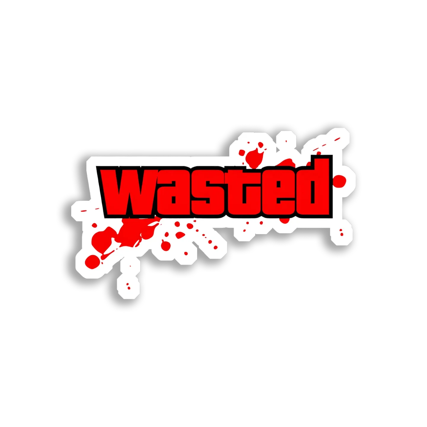 Wasted Meme Sticker Image Sticker