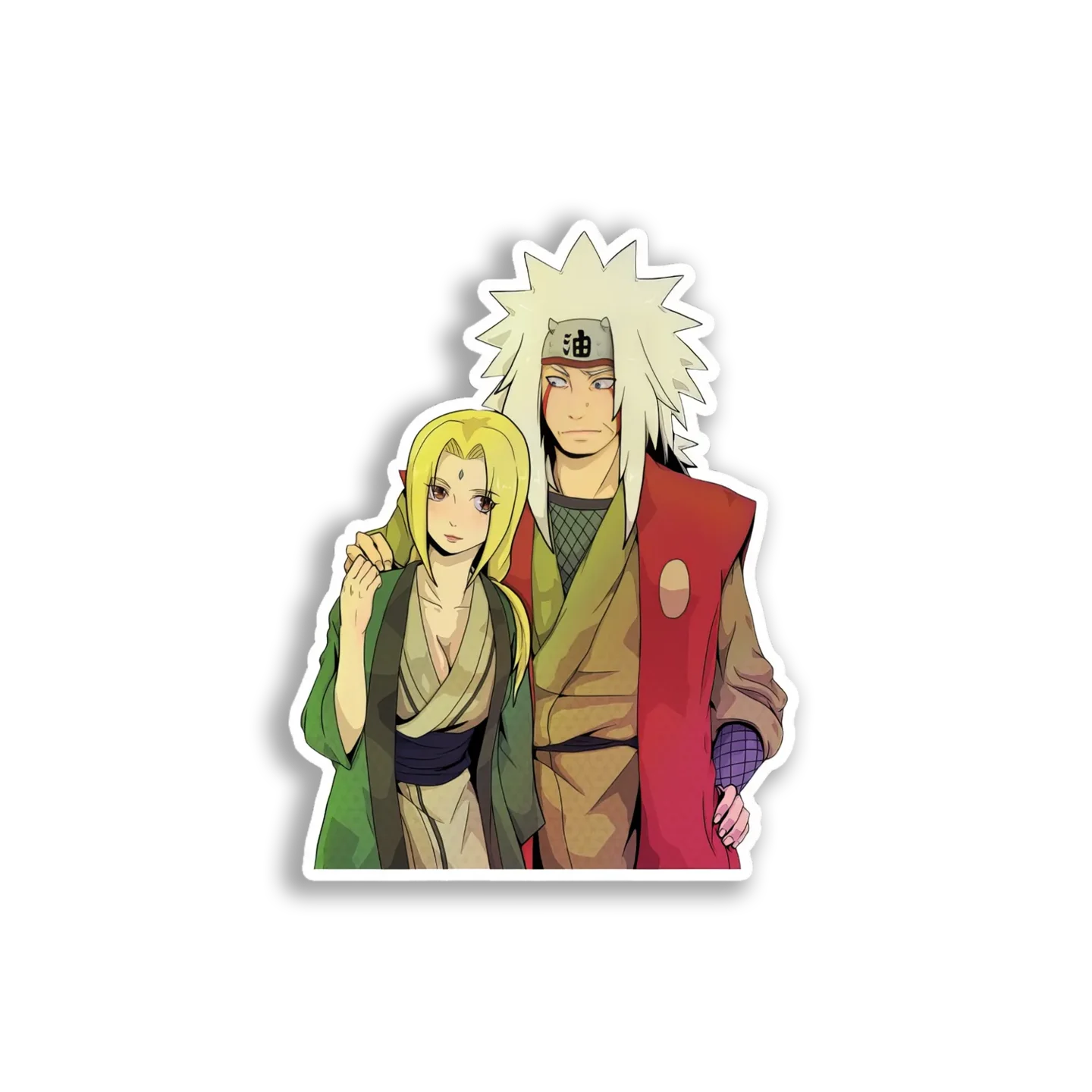 Jiraiya and Tsunade Sticker