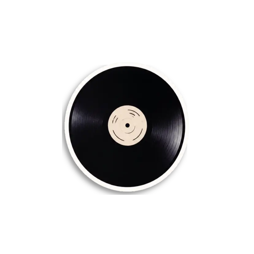 Laptop Top Vinyl Record Sticker