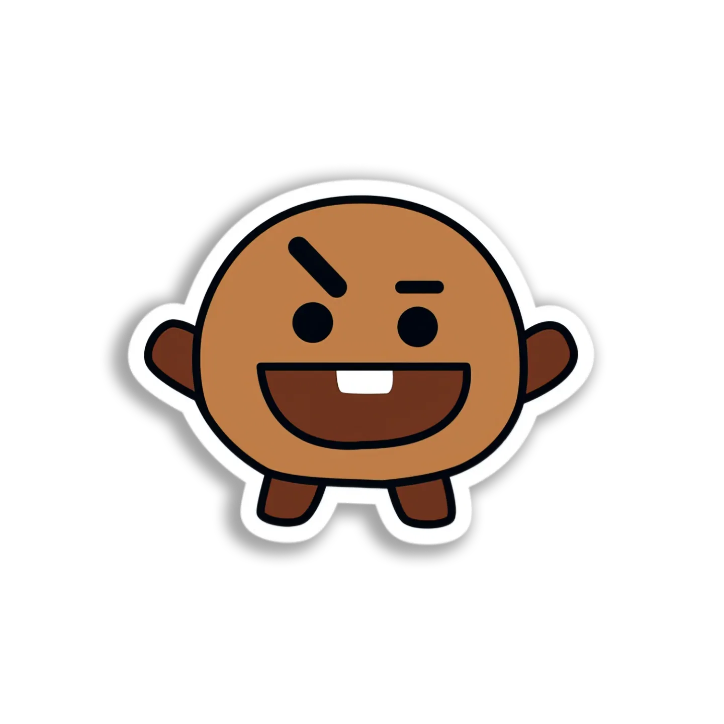 BT21 Brown Character Sticker