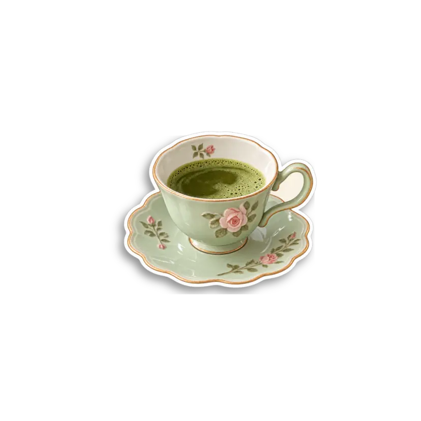 Matcha Teacup Sticker