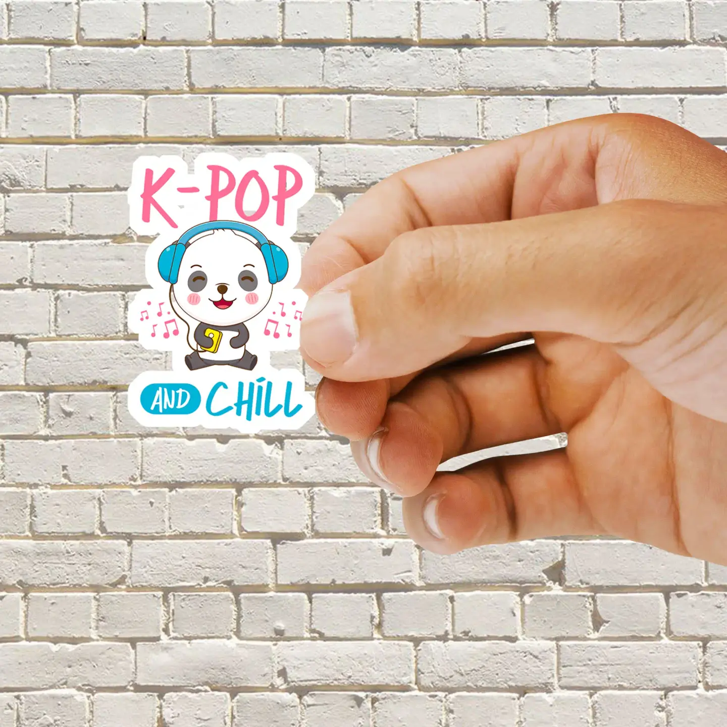 K-Pop and Chill Cute Sticker