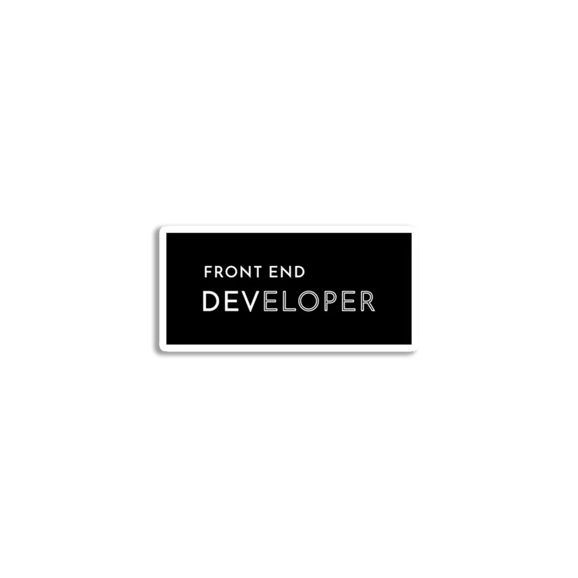 FrontEnd - Developer Sticker