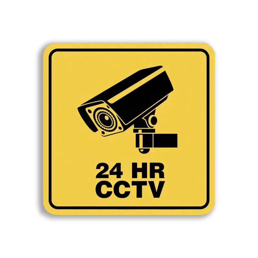 24 Hr CCTV Surveillance Notice Sticker
