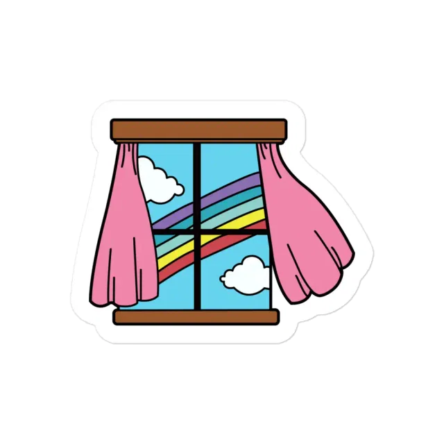 Rainbow in the Window Sticker