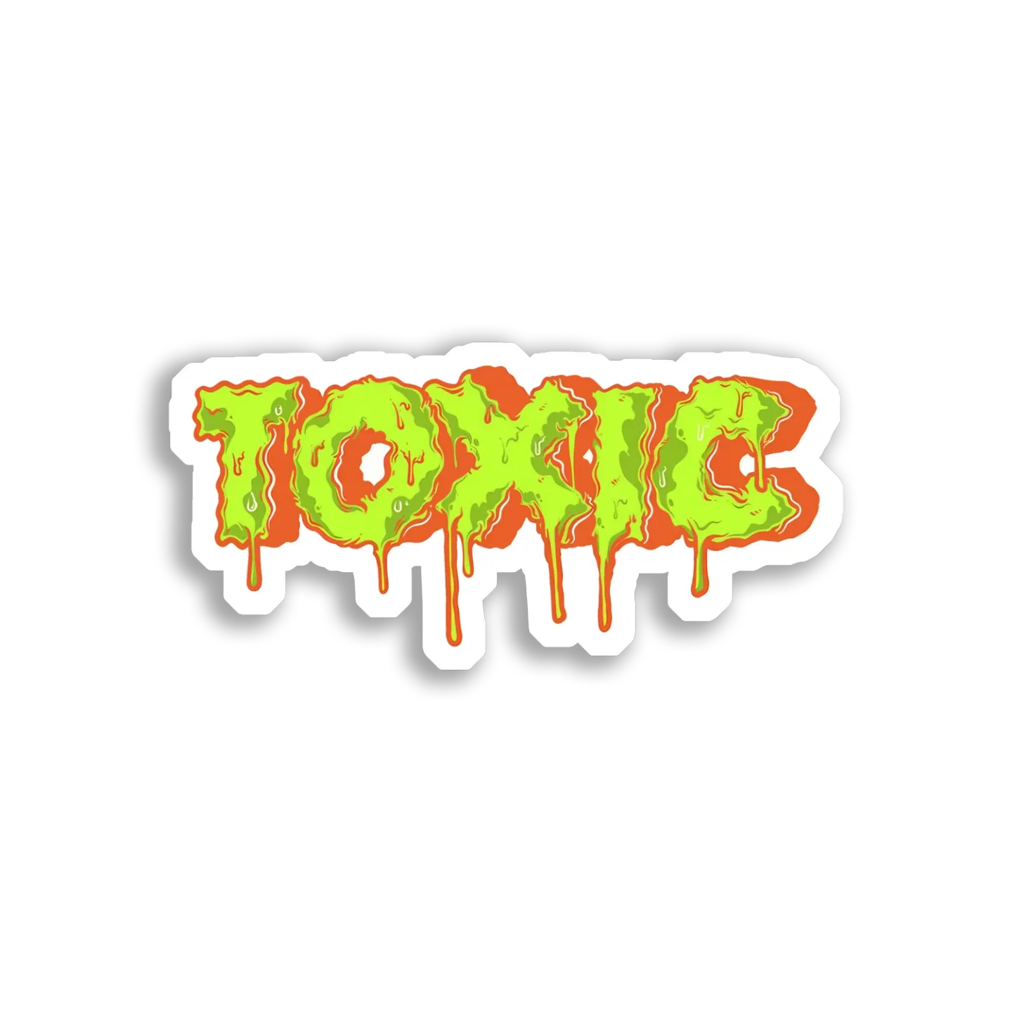 Toxic Goo Dripping Down Sticker