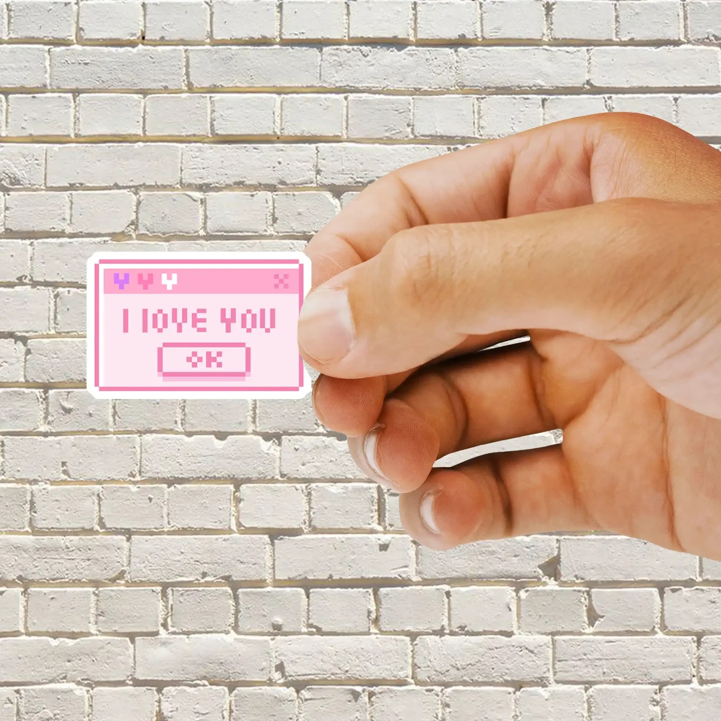 I Love You OK Sticker Sticker