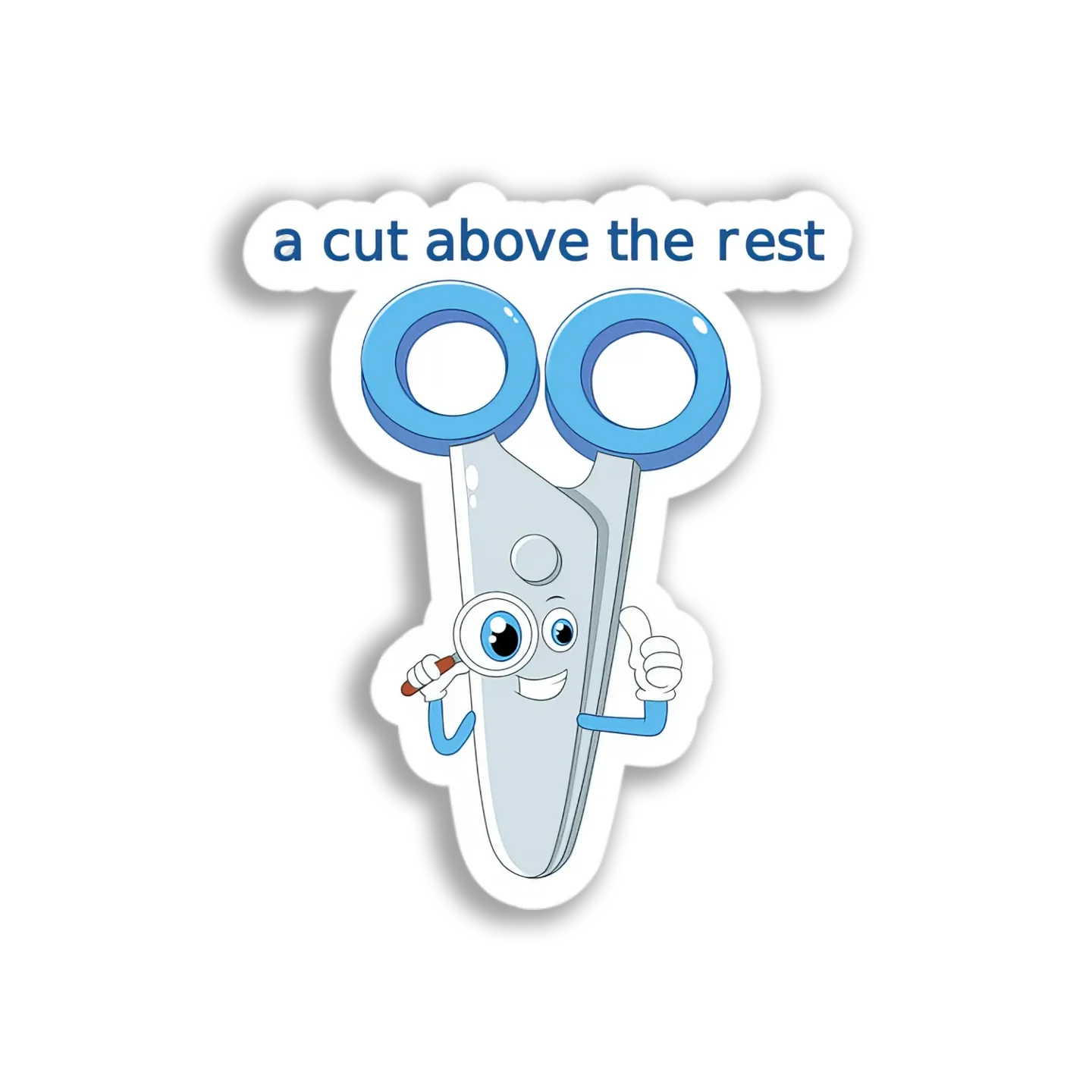Smart Scissors Character Sticker