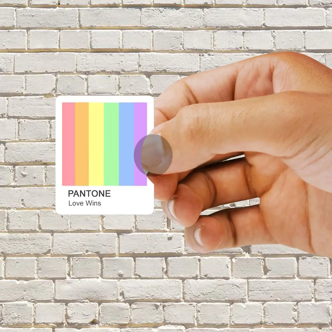 Love Wins Pantone Sticker