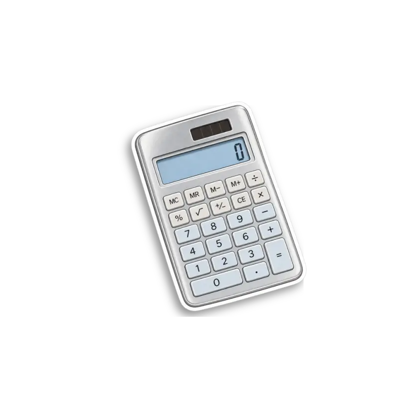 Monochrome Calculator Sticker