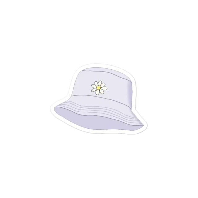 Lavender Bucket Hat Sticker