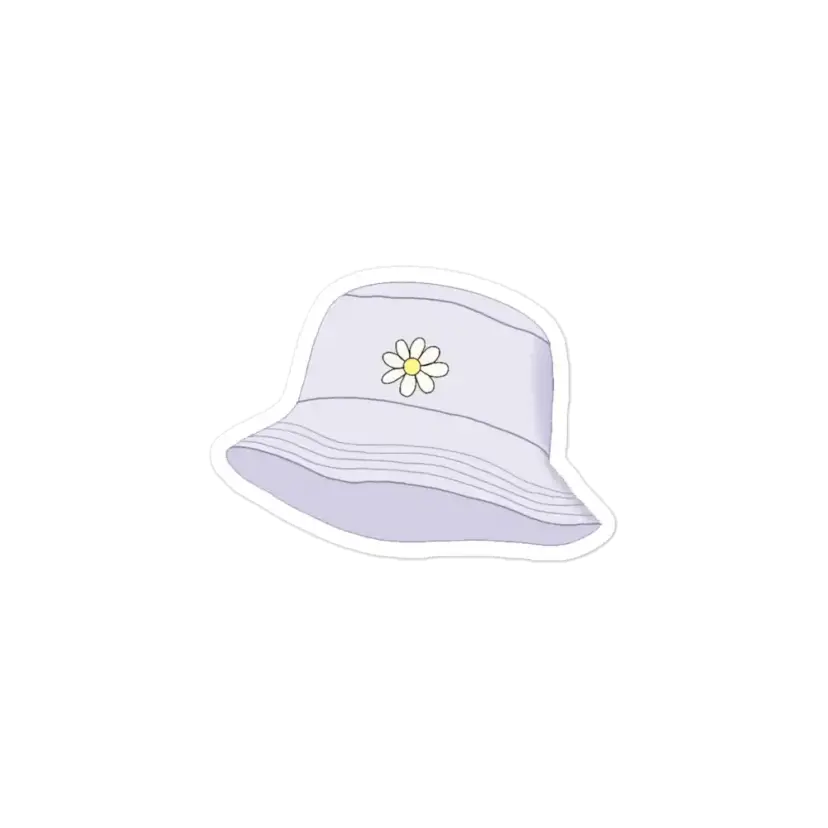 Lavender Bucket Hat Sticker
