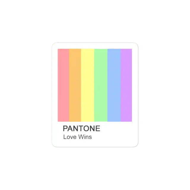 Love Wins Pantone Sticker