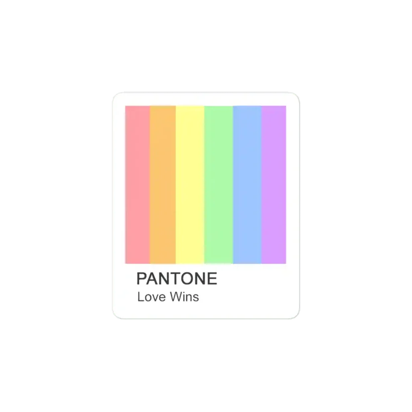 Love Wins Pantone Sticker