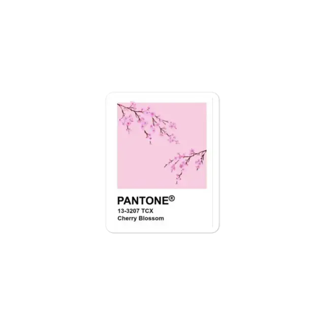 Cherry Blossom Pantone Sticker