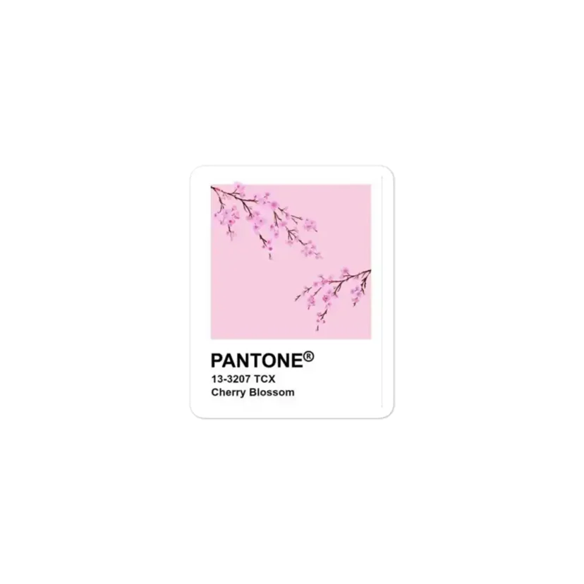 Cherry Blossom Pantone Sticker
