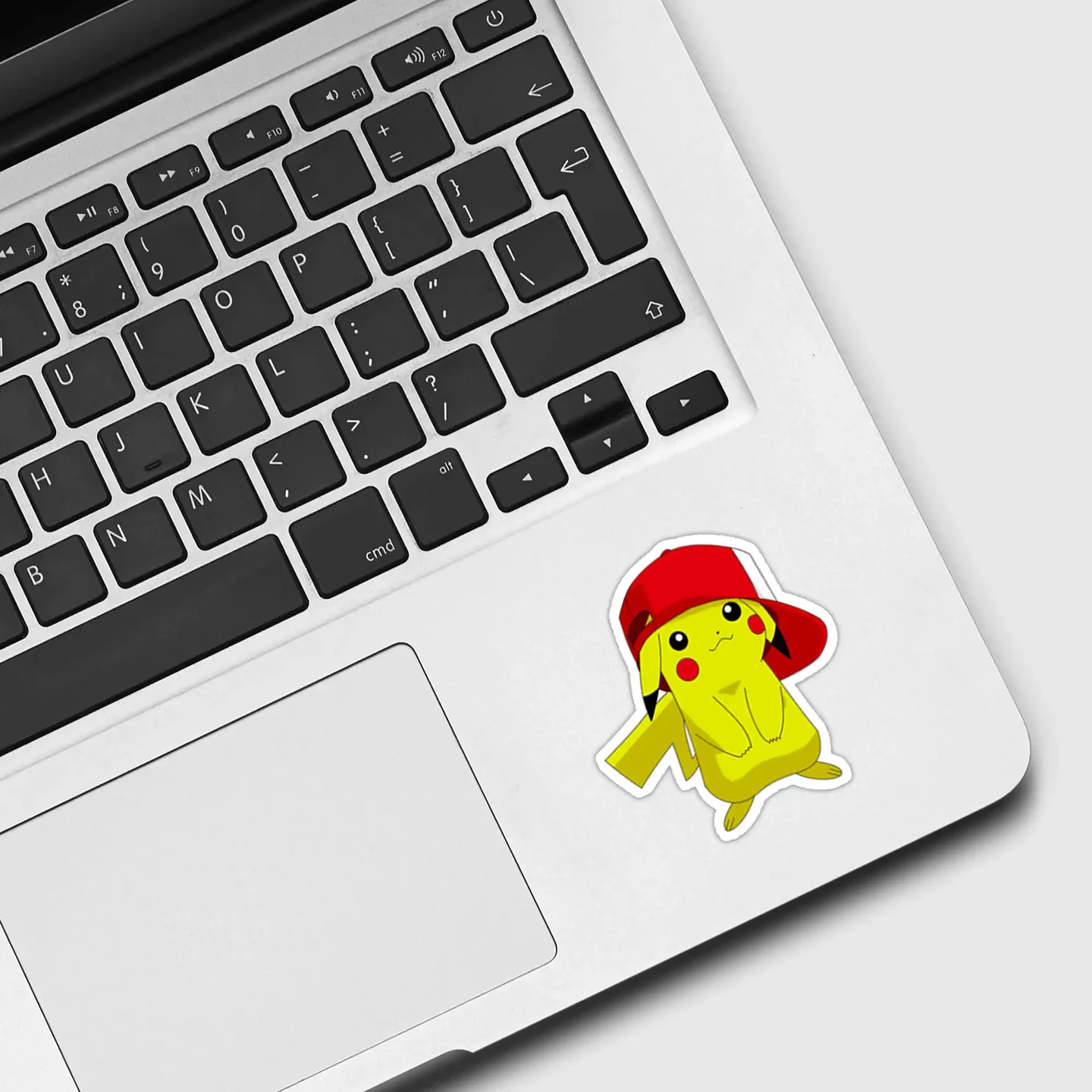 Pikachu in Ash Ketchum Cap Sticker