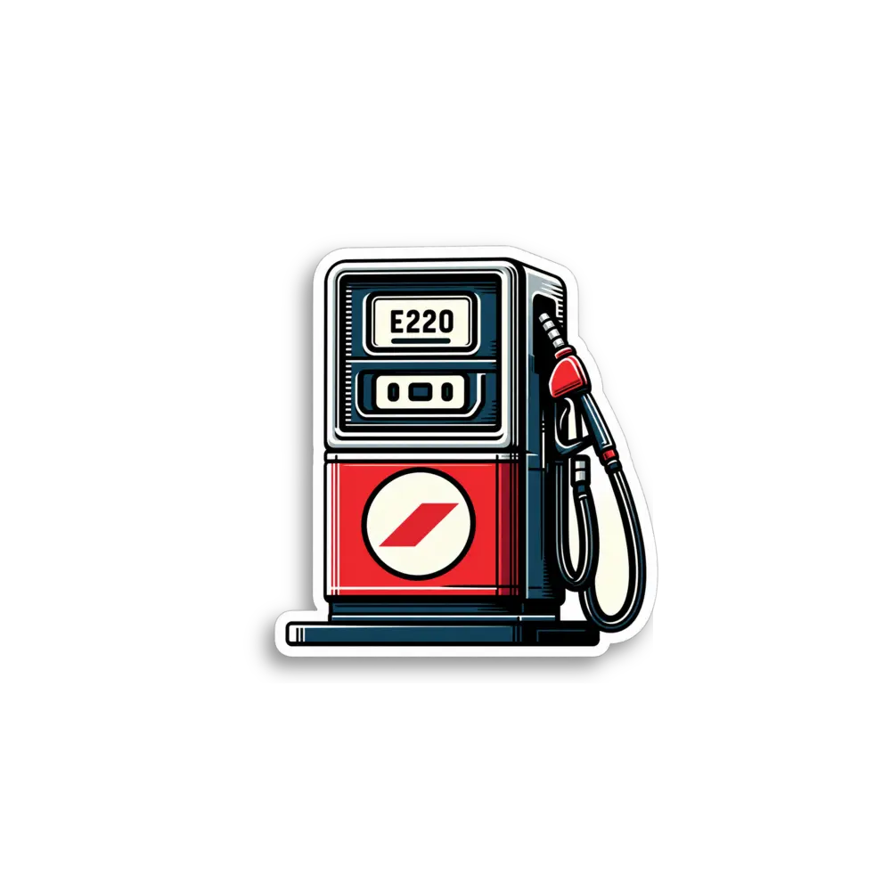 Retro Gas Pump Sticker