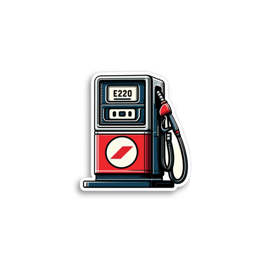 Retro Gas Pump Sticker
