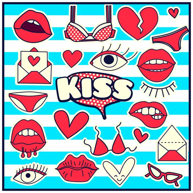Kiss VSCO Stickers