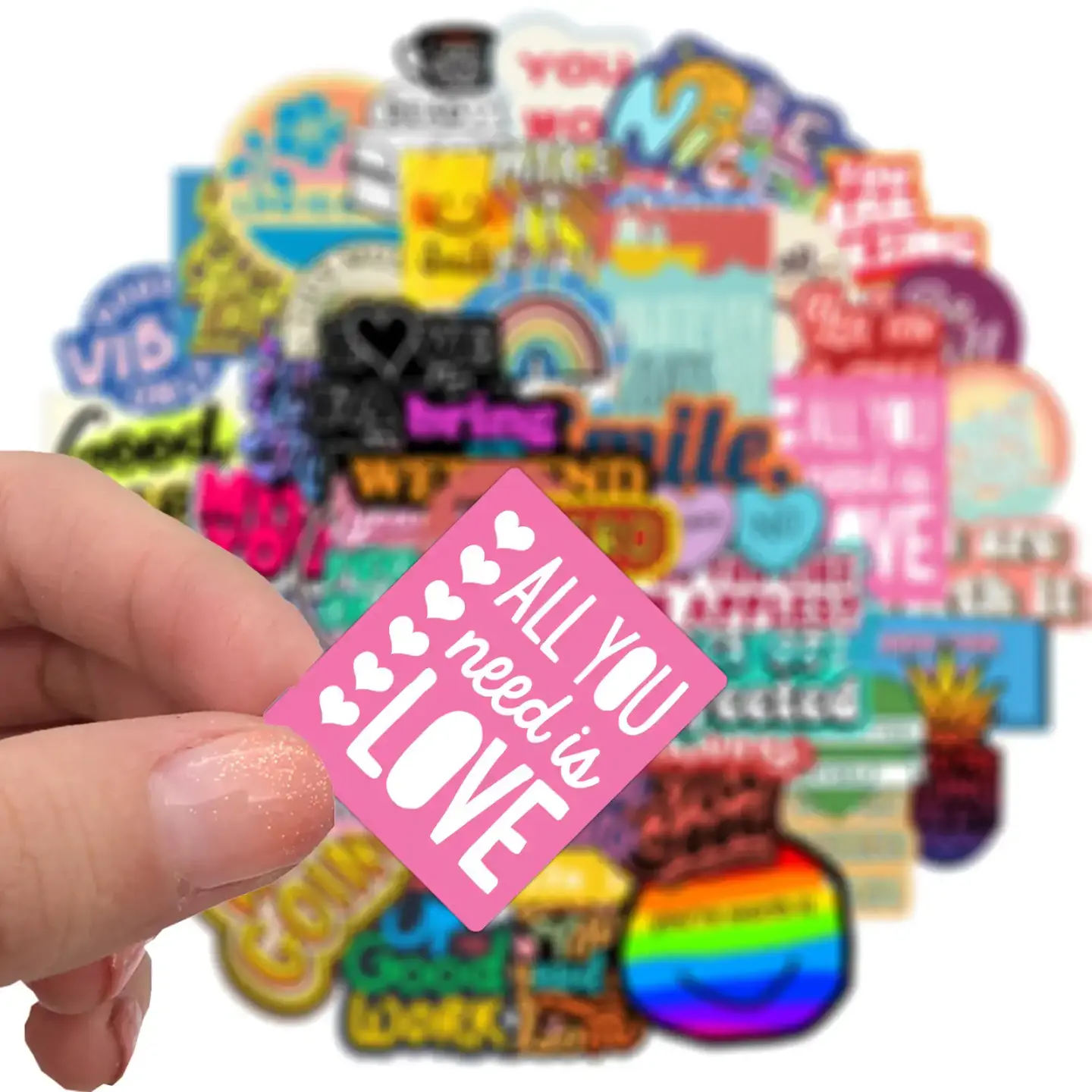 Motivational Phrases Sticker Quotes Pack of 50