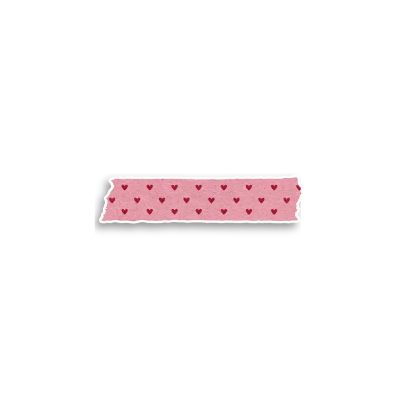 Heart Washi Tape Sticker