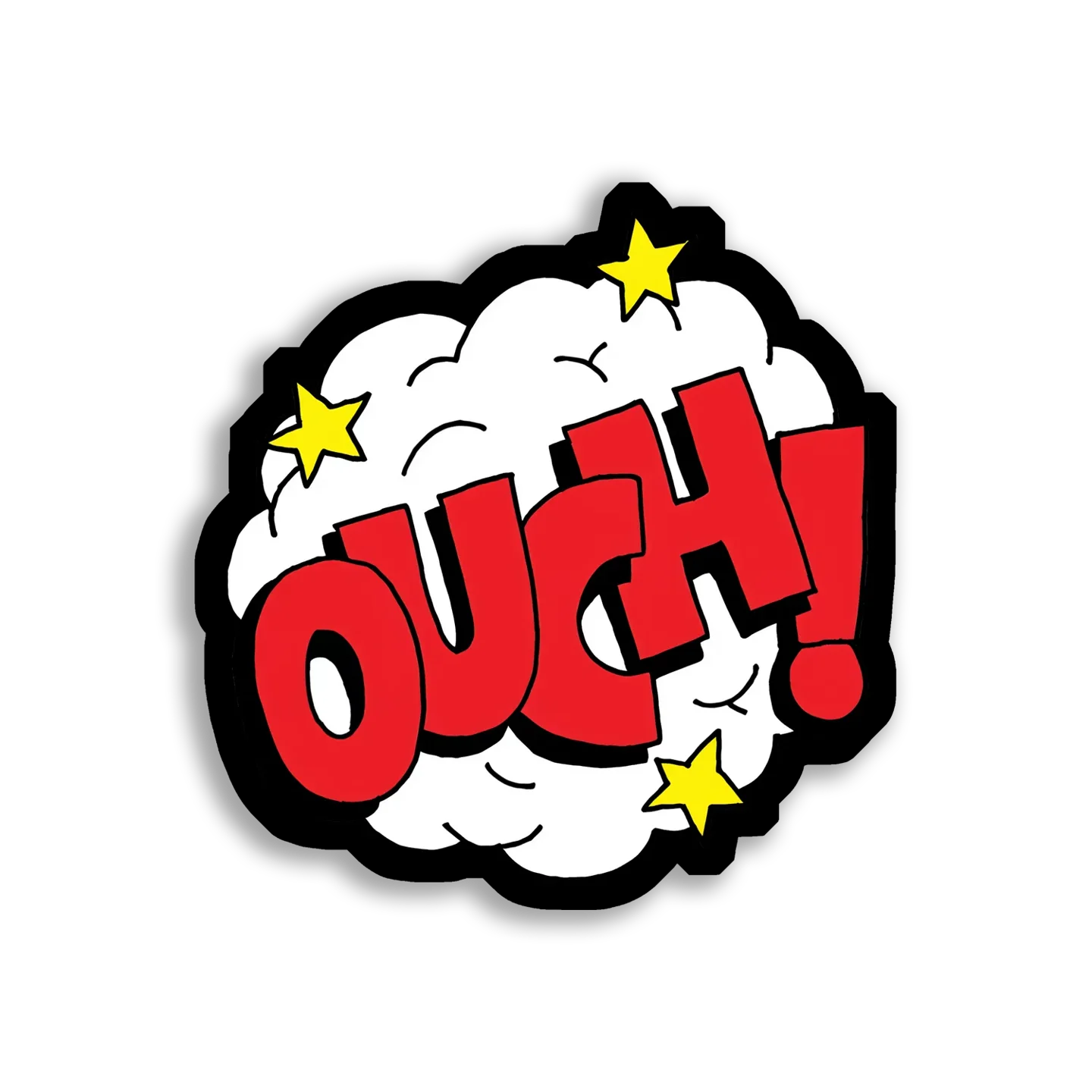 Ouch! Comic Book Exclamation Sticker