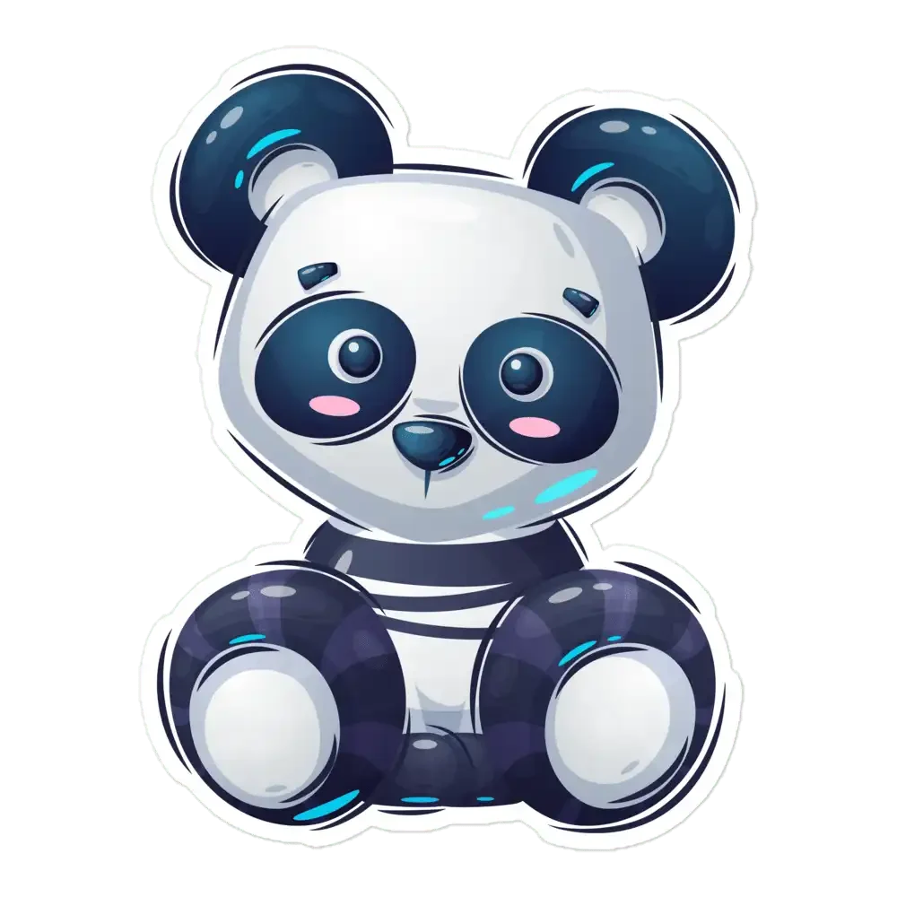 Teddy Panda Sticker