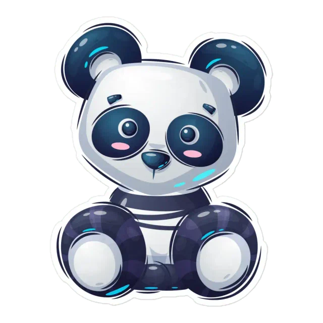 Teddy Panda Sticker