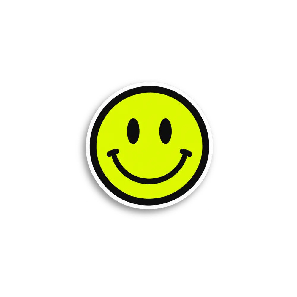 Neon Smiley Sticker
