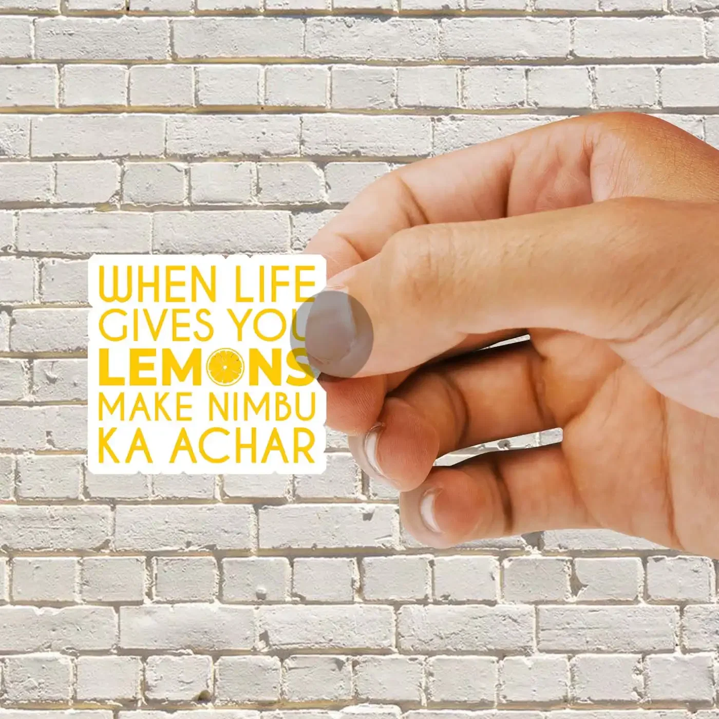 Funny Desi Shirts & Gifts - Nimbu Ka Achar Sticker