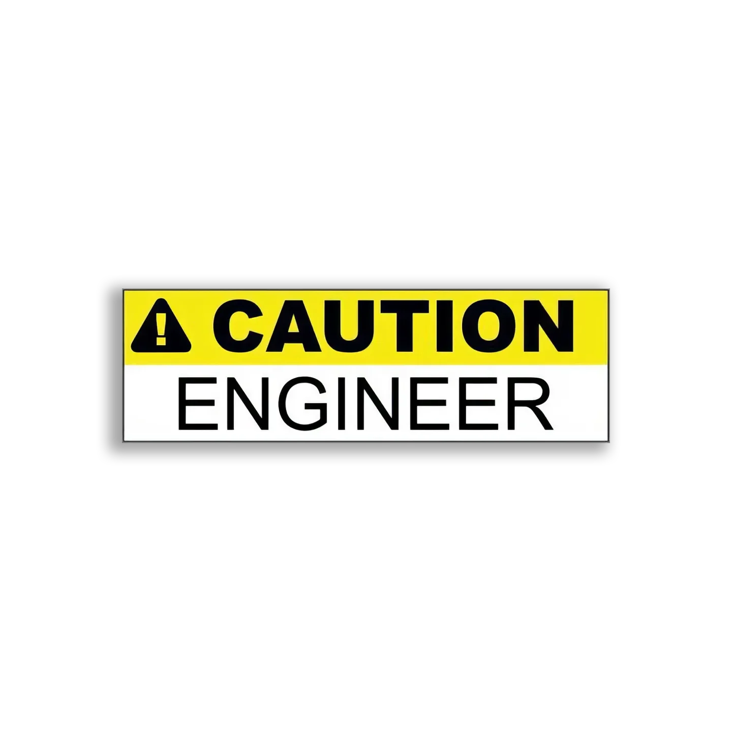 Caution Engineer Sticker