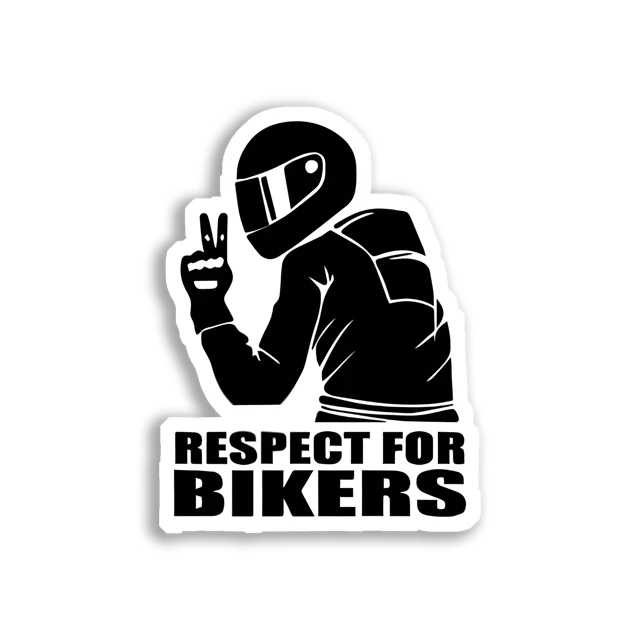 Respect for Bikers Car Sticker
