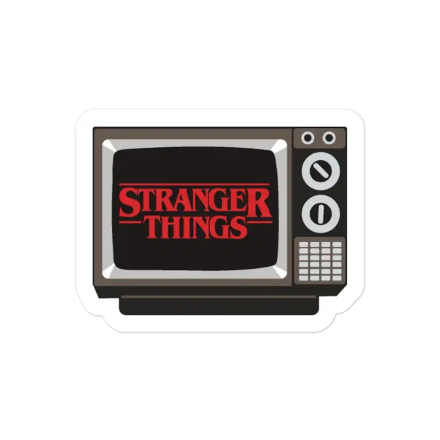 Retro TV Stranger Things Sticker