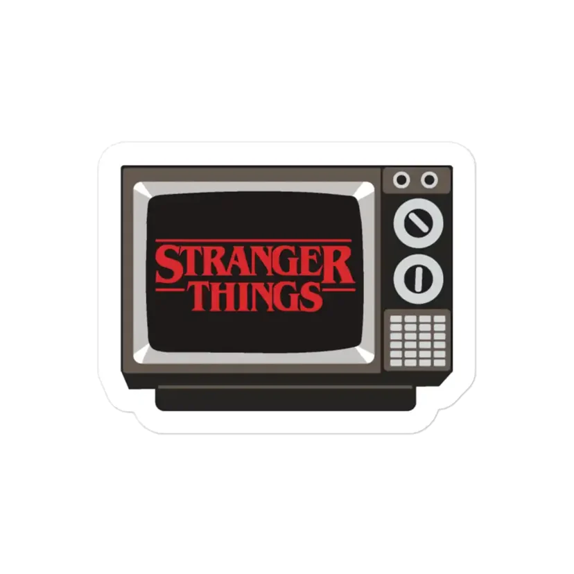Retro TV Stranger Things Sticker