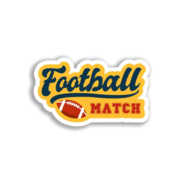 Football Match Graphic Sticker