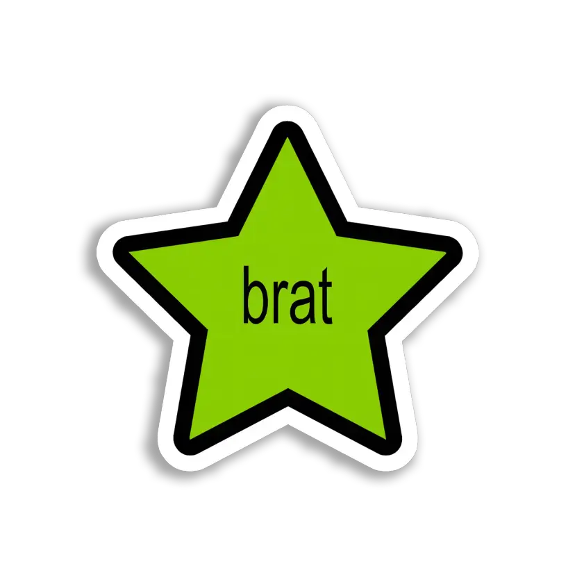 You're a Brat, Star Sticker