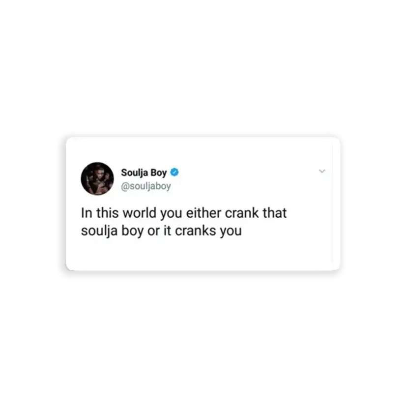 Soulija Boy Tweet Sticker