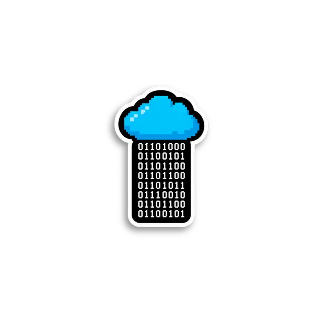 Binary Cloud Sticker