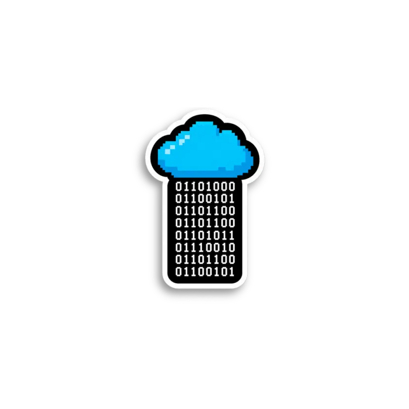 Binary Cloud Sticker