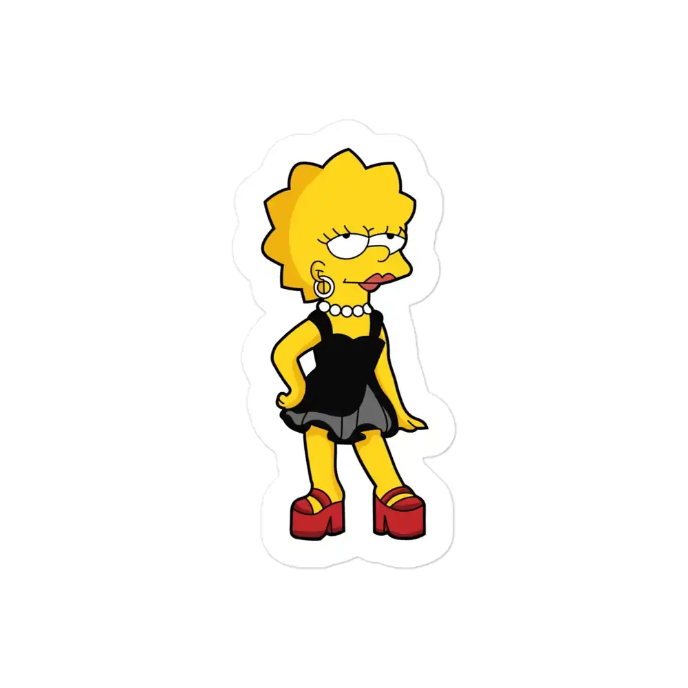 Simpsons Lisa Gorgeous Sticker