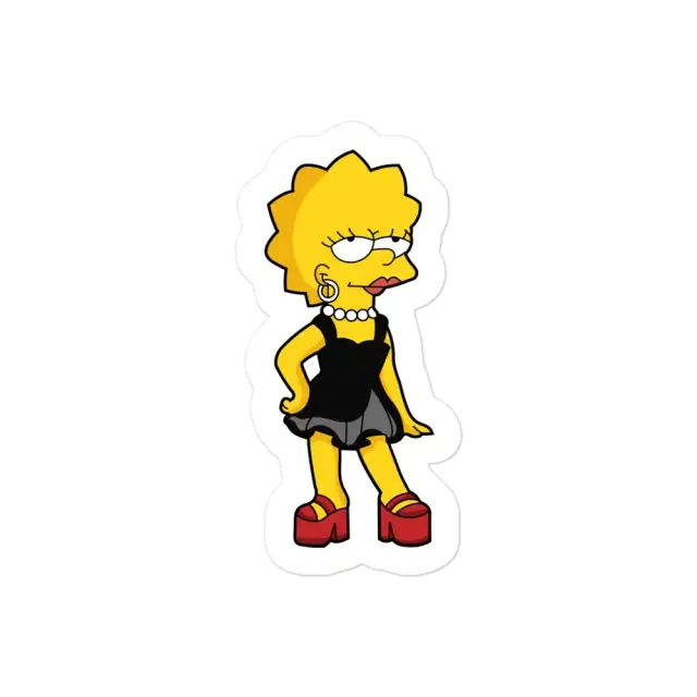 Simpsons Lisa Gorgeous Sticker