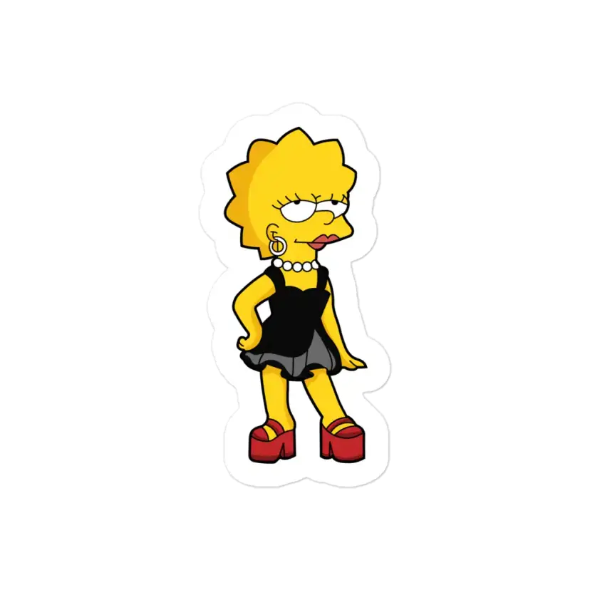 Simpsons Lisa Gorgeous Sticker