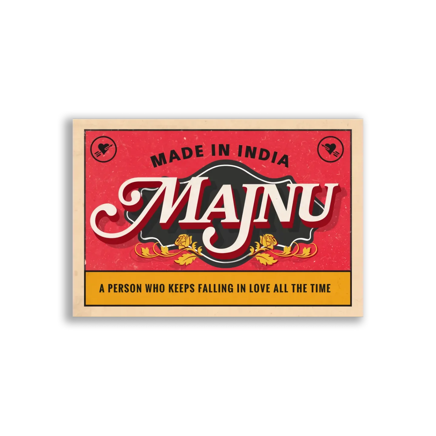Made in India Majnu Keeps Falling in Love Sticker