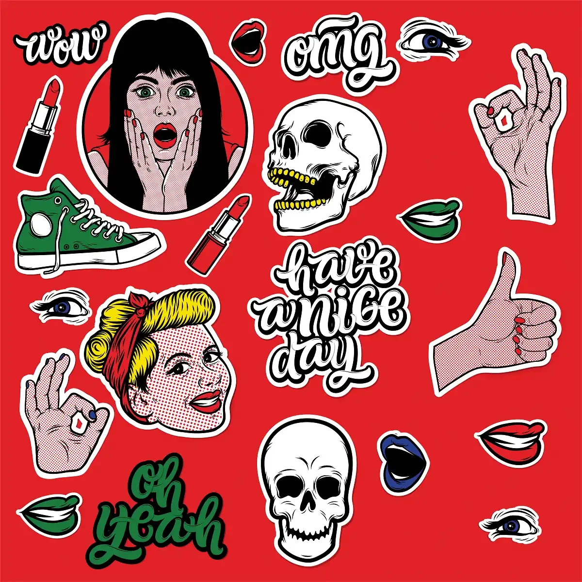 Pop Art VSCO Stickers
