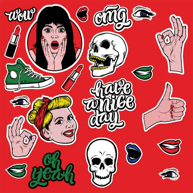 Pop Art VSCO Stickers