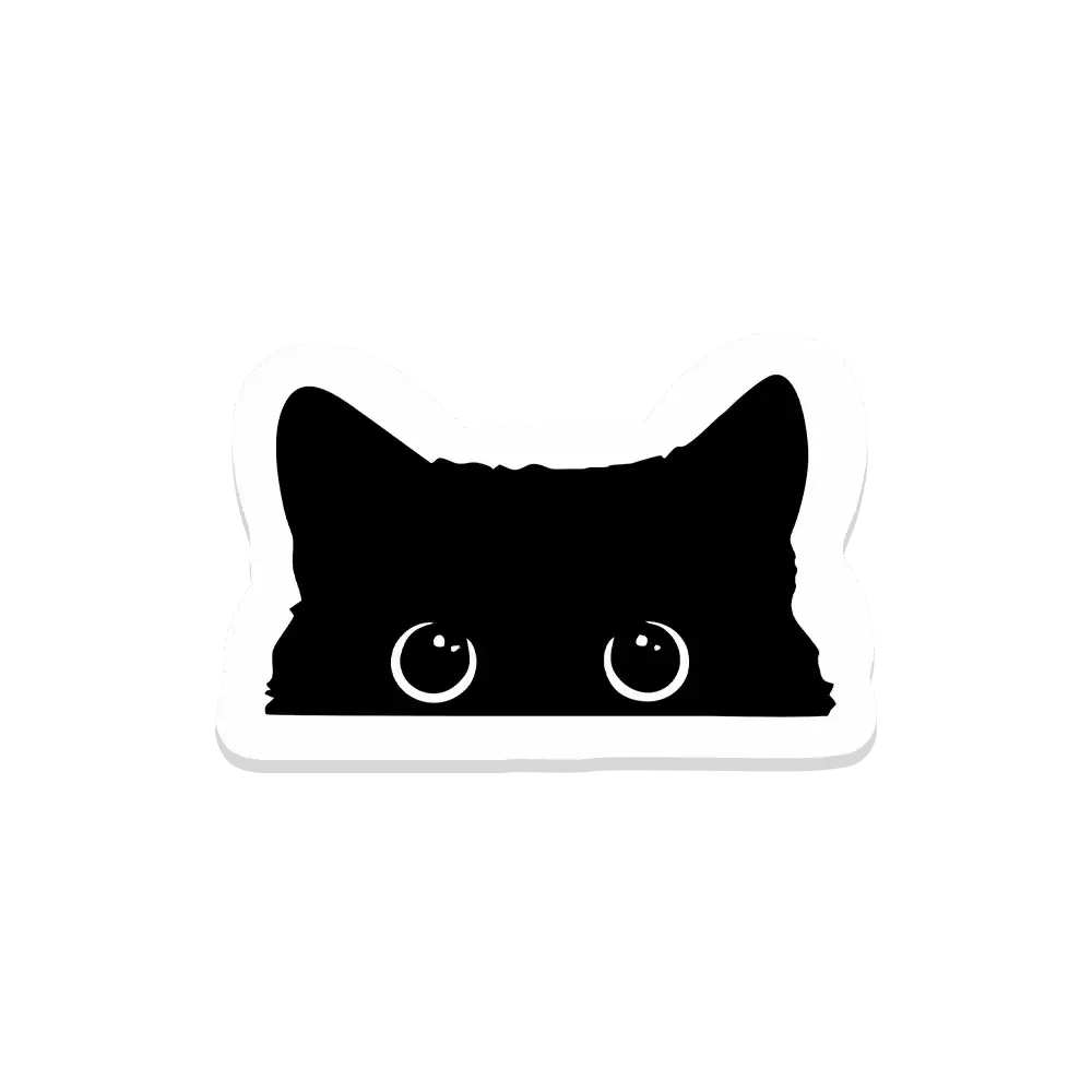 Peeking cat Sticker