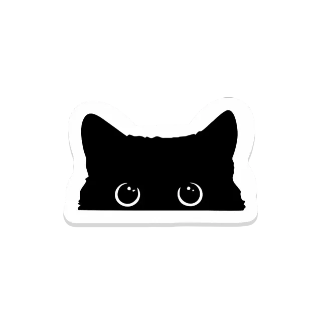 Peeking cat Sticker